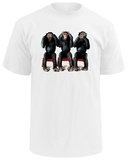 Three chimpanzees T-shirts