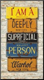 Warhol, Superficial Mounted Print by Greg Constantine