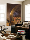 Barrels in Cellar at Long Meadow Ranch Winery, Ruthford, Napa Valley, California, USA Prints by Janis Miglavs