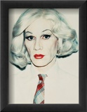 Self-Portrait in Drag, c.1981 (straight on) Affiches par Andy Warhol