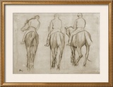 Jockeys Framed Giclee Print by Edgar Degas