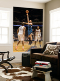 Minnesota Timberwolves v Charlotte Bobcats: Kevin Love and Boris Diaw Art by Brock Williams Smith