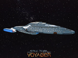 Star Trek: Voyager Starship NCC - 74656 Kunstdruck