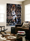 Miami Heat v Dallas Mavericks: Dirk Nowitzki and Chris Bosh Print by Glenn James