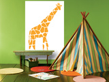 Orange Giraffe Prints by  Avalisa