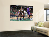 Sacramento Kings v Utah Jazz: Paul Millsap and Donte Greene Prints by Melissa Majchrzak