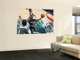 Miami Heat v Utah Jazz: LeBron James and Paul Millsap Poster by Melissa Majchrzak