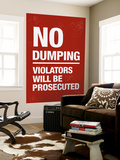 No Dumping Poster