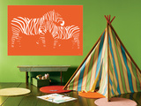Orange Zebra Prints by  Avalisa