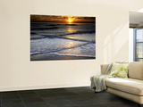 Sunset Reflection on Beach, Cape May, New Jersey, USA Pósters por Jay O'brien