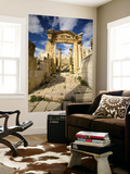 Corinthian Columns and Tracks of Chariot Wheels, Jerash, Jordan Posters par Dave Bartruff