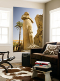 Colossus of Ramses Ii and a Favorite Daughter in Karnak Temple, Luxor, Egypt Print by Dave Bartruff