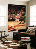 Boston Celtics v Toronto Raptors: Jose Calderon and Glen Davis Posters by Ron Turenne