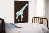 Brown Giraffe Prints by  Avalisa
