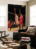 Houston Rockets v Toronto Raptors: Jose Calderon and Chuck Hayes Art by Ron Turenne