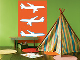 Orange Planes Print by  Avalisa