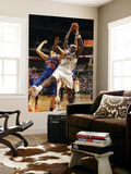 New York Knicks v Charlotte Bobcats: Kwame Brown and Timofey Mozgov Posters by Kent Smith