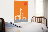 Orange Giraffe Poster by  Avalisa