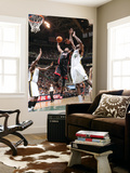Miami Heat v Utah Jazz: Dwyane Wade and Francisco Elson Art by Melissa Majchrzak