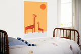 Red Giraffe Posters by  Avalisa