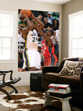 New Jersey Nets v Utah Jazz: Anthony Morrow and Paul Millsap Print by Melissa Majchrzak