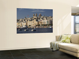 Town and Harbor From Vittoriosa, Birgu, Valletta, Malta Poster by Walter Bibikow