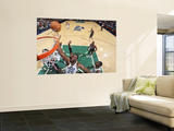 Milwaukee Bucks v Utah Jazz: Al Jefferson and Ersan Ilyasova Prints by Melissa Majchrzak