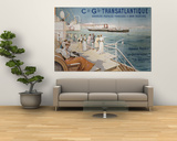 Cie. Gle. Transatlantique, circa 1910 Print