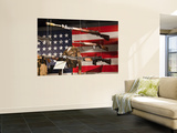 Display of Us Military Weapons, National World War Two Museum, New Orleans, Louisiana, USA Print by Walter Bibikow