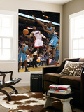 New Orleans Hornets v Miami Heat: Dwyane Wade and Emeka Okafor Prints by  Mike