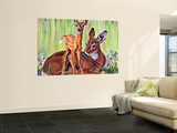 "Doe and Fawn in Forest," June 1, 1940 Art by Paul Bransom