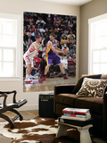 Los Angeles Lakers v Houston Rockets: Pau Gasol and Brad Miller Prints by Bill Baptist