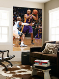 Los Angeles Lakers v Minnesota Timberwolves: Derek Fisher and Sundiata Gaines Prints by David Sherman