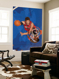 New Jersey Nets v Los Angeles Clippers: Brook Lopez and Rasual Butler Print by Noah Graham
