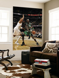 Boston Celtics v Cleveland Cavaliers: Kevin Garnett and Ryan Hollins Print by David Liam Kyle