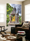 Ornate Buddhist Shrine, Wat Bangkungthien Kang, Bangkok, Thailand Prints