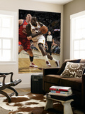 Philadelphia 76ers v Cleveland Cavaliers: J.J. Hickson and Darius Songaila Print by David Liam Kyle