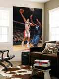 Washington Wizards v Toronto Raptors: Jose Calderon and Andray Blatche Print by Ron Turenne