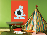 Orange Bunny Eye Print by  Avalisa