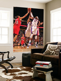 Portland Trail Blazers v Phoenix Suns: Hakim Warrick, Jared Dudley and Nicolas Batum Posters by Barry Gossage