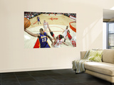 Los Angeles Lakers v Houston Rockets: Shannon Brown and Brad Miller Prints by Bill Baptist