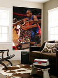 Detroit Pistons v Miami Heat: Greg Monroe and Joel Anthony Prints by Victor Baldizon