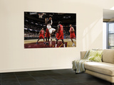Philadelphia 76ers v Cleveland Cavaliers: J.J. Hickson, Evan Turner, Elton Brand and Jrue Holiday Prints by David Liam Kyle