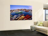 Town Buildings and Colorful Boats in Bay, Rockport, Maine, USA Posters by Jim Zuckerman