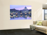 St. Peter's and Ponte Sant Angelo, The Vatican, Rome, Italy Pósters St. Peter's and Ponte Sant Angelo, The Vatican, Rome, Italy Pósters