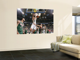 Milwaukee Bucks v Utah Jazz: Andrei Kirilenko and Jon Brockman Print by Melissa Majchrzak