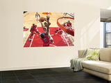 Los Angeles Clippers v Chicago Bulls: Derrick Rose, Baron Davis and DeAndre Jordan Poster by Randy Belice