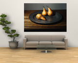 Still Life of Pears on Antique Pewter Plate Prints by Eliot Elisofon