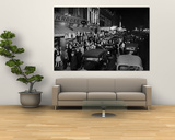 View of Jefferson Street on Saturday Night Prints by Bernard Hoffman