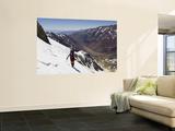 Overhead of Climber on Glaciar Karpinski, South Face of Cerro Mercedario, Rio Colorado Headwaters Posters par Grant Dixon